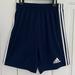 Adidas Bottoms | Adidas Boys Classic 3-Stripe Athletic Shorts, Navy W/White Stripes, Youth Large | Color: Blue/White | Size: Lb