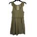 Free People Dresses | Free People Eyelet Cutout Swiss Dot Lace Ruffle Scallop Eyelash Dress Size Xs | Color: Green | Size: Xs