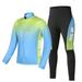 Festnight Men s Winter Cycling Clothing Set Long Sleeve Windproof Thermal Fleece Cycling Jersey Coat Jacket with 4D Padd