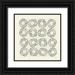 Warrick Cheryl 20x20 Black Ornate Wood Framed with Double Matting Museum Art Print Titled - Main Street Twirled Monochrome