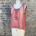 American Eagle Outfitters Tops | American Eagle Rose Lace Sleeveless Peasant Blouse Size M | Color: Pink | Size: M