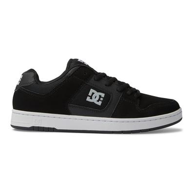 Sneaker DC SHOES "Manteca", Gr. 10,5(44), schwarz-weiß (schwarz, weiß), Obermaterial: Leder (Kuh) / Futter: Textil / Auß