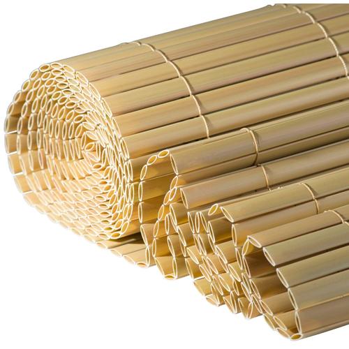 WINDHAGER Sichtschutzzaunmatten Zaunelemente aus UV- und witterungsbeständigem PVC, L: 3 m Gr. H/L: 120 cm x 3 m, beige (natur)