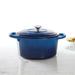 Crock-pot Artisan Cast Iron Round Dutch Oven Enameled Cast Iron/Cast Iron in Blue | 5 qt | Wayfair 69145.02