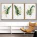 IDEA4WALL Yellow Banana Leaf Monstera Pastel Forest Plant Variety Nature Wilderness - 3 Piece Floater Frame Graphic Art Set on Canvas Canvas | Wayfair