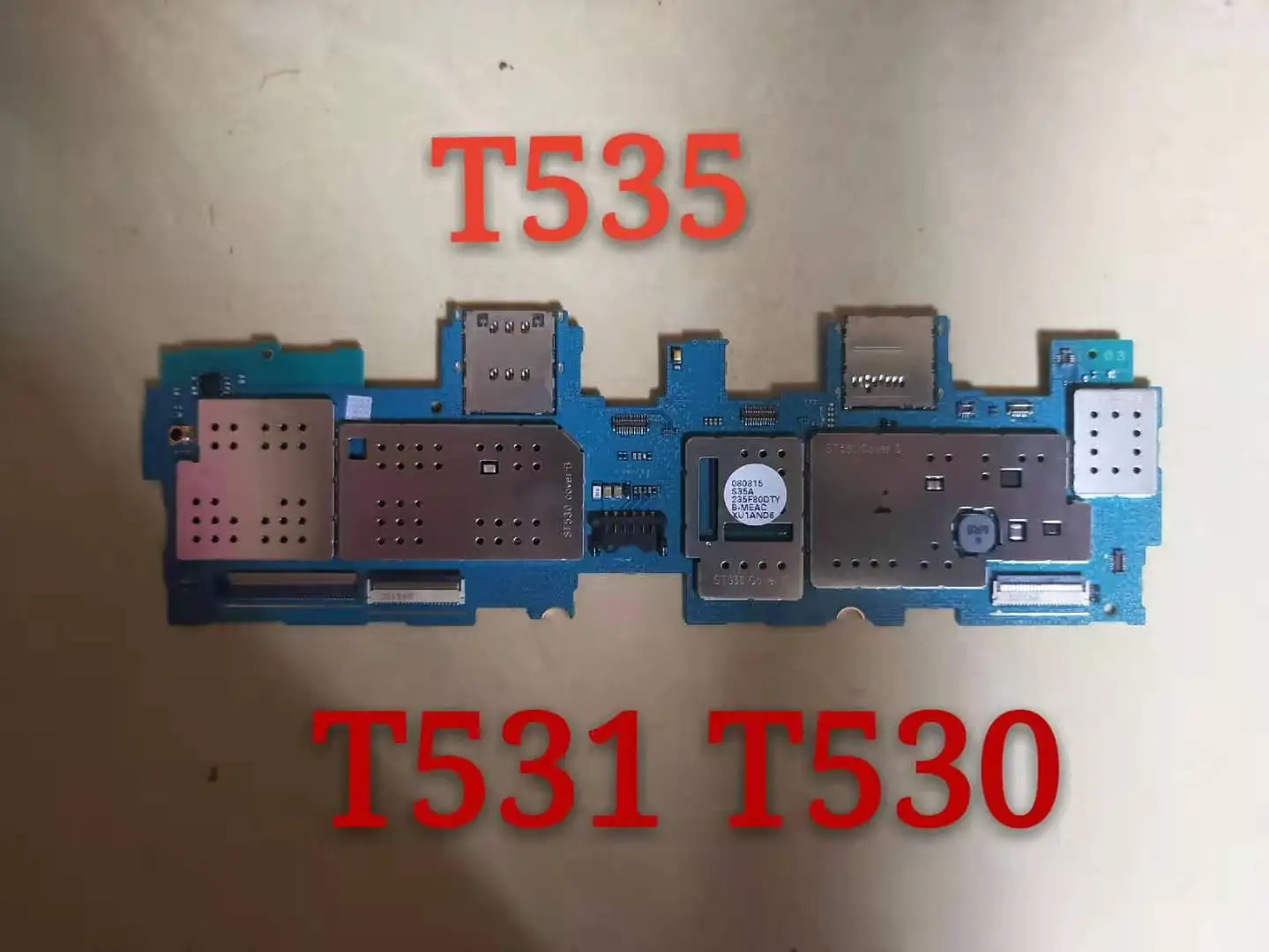 100% bon pour Samsung Galaxy Tab 4 10.1 T530 WIFI T535 T535 4G carte mère SM-T530 puces complètes carte mère