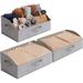 Latitude Run® Fabric Bin Set Fabric in Gray | 8.1 H x 19.75 W x 11 D in | Wayfair A7D161DD086F488B9B577A55E97984D8