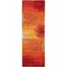 Orange 144 x 30 x 0.6 in Area Rug - Dakota Fields Bralynn Abstract Hand Tufted Runner 2'6" x 12' Area Rug in Rust/Multi | Wayfair