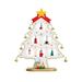 Christmas Ornament Pack Artificial Christmas Tree DIY Mini Christmas Tree Desktop Wooden Christmas Tree Decoration Christmas Children Decoration Christmas Dragon Garden Statues And Figurines Outdoors