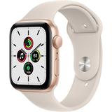 Restored Apple Watch SE 44mm Gold Aluminum - Starlight Sport Band MKQ53LL/A (Refurbished)