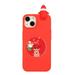 Nalacover for iPhone 14 6.1 inch Merry Christmas Case 3D Cute Snowman Santa Pretty Cute Shockproof Soft TPU Silicone Flexible makeup Mirror Kickstand Slim Cover.For iPhone 14 Santa