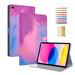 for iPad 10th Generation Case 2022 iPad 10 th Gen 10.9 inch Protective Cover with Pencil Holder Multi-Angle Viewing Stand Pocket Design Folio Smart Leather Case for Women Men Rose