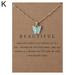 HARR Butterfly Pendant Plated Gold Clavicle Chain Necklace Cute Acrylic Color Butterfly Choker with Card for Women Ladies Girls Wedding Birthday Christmas Friendship Jewelry Favors K7J4