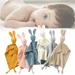 1PC Baby Safety Blanket Cotton Muslin Soft Towel Bib Rabbit Doll Teething Quilt Kids Comfortable