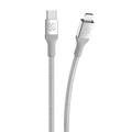 Scosche Ci4B8SR-SP Strikeline MFi Certified Premium Charge & Sync Braided Cable for Lightning and USB-C Devices 8-ft. Silver