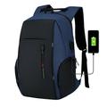 Travel Backpack 17 Inch Water Resistant Anti-Theft Business Large Laptop Backpack Blue