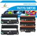 True Image 5-Pack Compatible Toner Cartridge for Brother TN-770 & DR-730 Drum Unit DCP-L2550DW MFC-L2750DW L2750DWXL L2710DW L2730DW HL-L2370DW L2370DWXL L2390DW L2395DW(Black 3*Toner 2*Drum Unit)