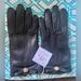 Coach Accessories | Nwt Coach Black Leather Gloves | Color: Black | Size: 7.5