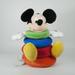 Disney Toys | Disney Baby Stacking Ring Plush Toy Mickey Mouse Multicolor Rings Developmental | Color: Blue/Red | Size: Small (6-14 In)