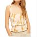 Free People Tops | Free People Hannah Printed Camisole | Color: Cream/Orange | Size: Xs