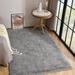 Gray 108 x 72 x 0.5 in Area Rug - Mercer41 Jappe Solid Color Machine Braided Rectangle 6' x 9' Faux Fur/Polyester Indoor/Outdoor Area Rug in Light Faux Fur | Wayfair