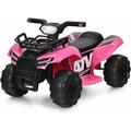 Costway - Quad Électrique Enfants 6 v 2 km/H, Voiture Électrique Enfants 4 Roues avec Musique,