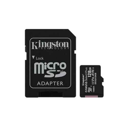 Kingston canvas select plus 128gb micro sd karte mit sd adapter-sdcs2128gb