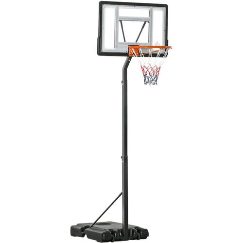 Homcom - Basketballständer mit Rädern rollbar 260-310 cm höhenverstellbar Basketballkorb mit