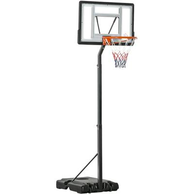 Homcom - Basketballständer mit Rädern rollbar 210-260 cm höhenverstellbar Basketballkorb mit Image