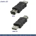 Adaptateur Firewire IEEE 1394 6 broches 600 vers USB 2.0 Type A mâle appareil photo téléphone