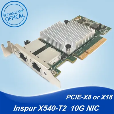 X540-T2 insuper Pour INnickn100 M/1G/10G RJ45 Compatible avec PCI-E X8 X16 Fentes Ethernet