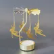 Carrousel Tea Light Bougeoir Rotation Romantique Or et Argent Circulement Univers Rotatif