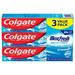 Colgate Max Fresh with Whitening Toothpaste with Mini Breath Strips Cool Mint Toothpaste for Bad Breath 6.3 Oz Tube. 3 Pack