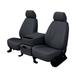 CalTrend Rear 40/60 Split Back & Solid Cushion Faux Leather Seat Covers for 2012-2012 Volkswagen Golf - VW128-09LX Dark Grey Insert and Trim