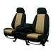 CalTrend Rear 50/50 Split Bench NeoPrene Seat Covers for 2011-2022 Dodge Durango - DG321-06PP Beige Insert with Black Trim