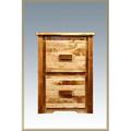 Homestead Collection File Cabinet 2 Drawer Stained and Lacquered