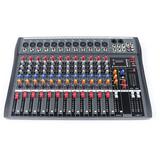 Miumaeov 12 Channel Audio Mixer DJ Sound Mixing Console Live Studio Mixing Console Board