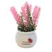 1 Pcs Artificial Mini Potted Plants Home Decoration Lavender Bonsai Potted Floral