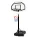 Clearance HY-B076 Portable and Removable Adult PC Transparent Backboard Basketball Stand (Basket Height Adjustment 2.45m-3.05m) Maximum 7# Ball