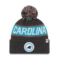 Men's New Era Heather Charcoal Carolina Panthers 2022 Greg Olsen x Atrium Health Levine Children's Hospital Pom Knit Hat