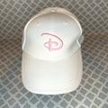 Disney Accessories | Disney Parks Exclusive Big D Pink Logo White Baseball Cap Hat Adult Adjustable | Color: Pink/White | Size: Os
