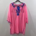 Lilly Pulitzer Swim | Lilly Pulitzer Swim Piet Coverup Pink Sunset Xl Guc | Color: Blue/Pink | Size: Xl