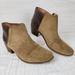 Madewell Shoes | Madewell Cait Ankle Bootie Brown Leather E2237 Stacked Block Heel Women’s 9.5 | Color: Brown/Tan | Size: 9.5