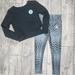 Converse Matching Sets | Converse Tee & Leggings | Color: Black/Gray | Size: Various