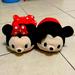 Disney Toys | 12in Tsum Tsum Mickey And Minnie Plush Set | Color: Black/Red | Size: Osbb