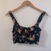 Brandy Melville Tops | Brandy Melville Black & Rose Bralette Nwt O/S | Color: Black | Size: Os