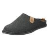 Pantoffel ROHDE "LUCCA-H", Herren, Gr. 41, grau (anthrazit, meliert), Filz, klassisch, Schuhe, mit herausnehmbarer Leder-Innensohle, Weite G