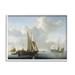 Stupell Industries Ships before the Shore Willem van de Velde Classic Painting Painting White Framed Art Print Wall Art Design by one1000paintings