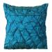 Cushion Covers Decorative Blue Designer Throw Pillow Covers 16x16 inch (40x40 cm) Taffeta Throw Pillows For Couch Solid Color Knots Textured Modern Throw - Blue Compatible
