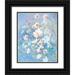 Art Licensing Studio 15x18 Black Ornate Wood Framed with Double Matting Museum Art Print Titled - Spring Morning in Blue